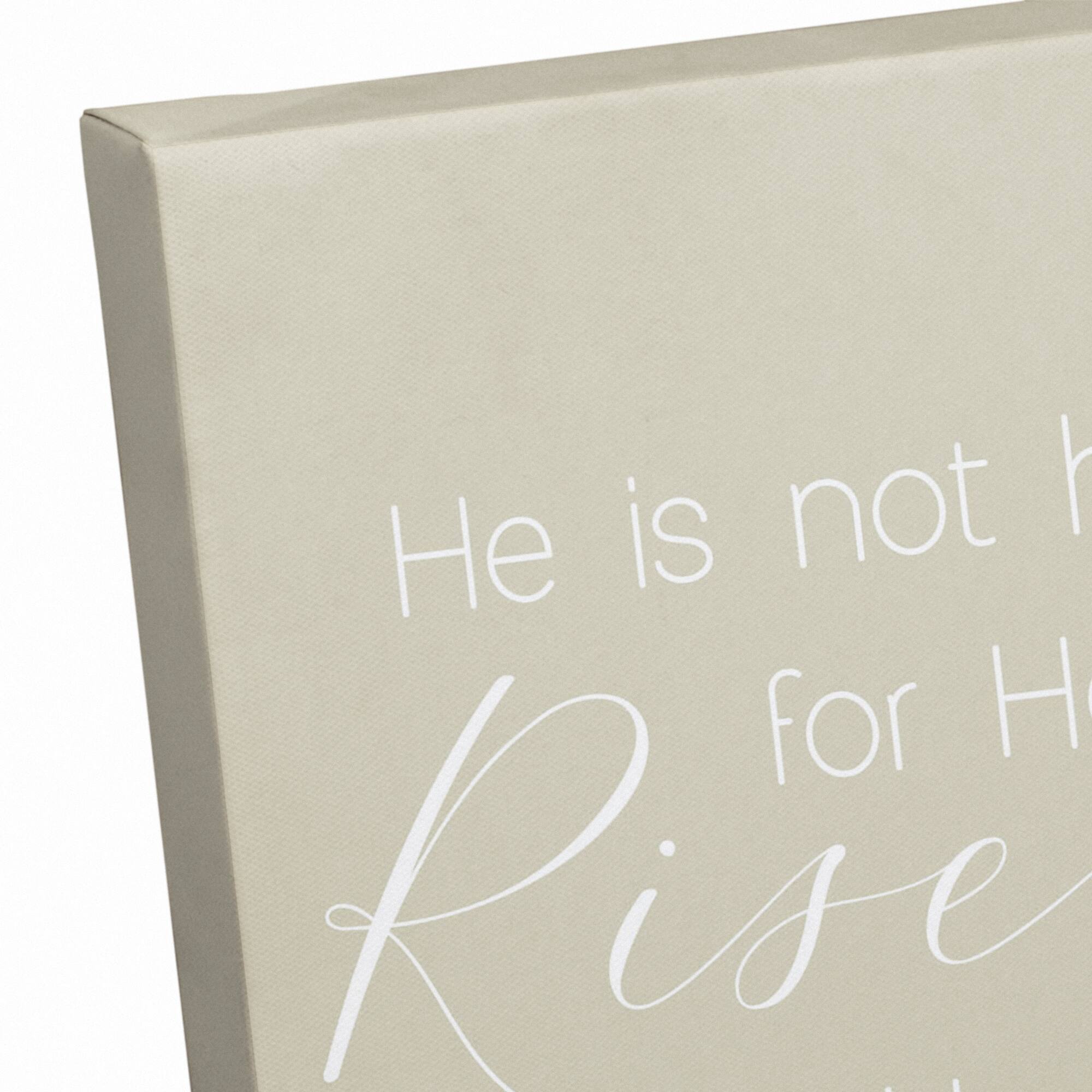 Risen Bible Jesus 1 11" x 14" Canvas Wall Art